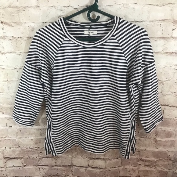 Madewell Side Button Dolman Sleeve Top - Picture 2 of 8